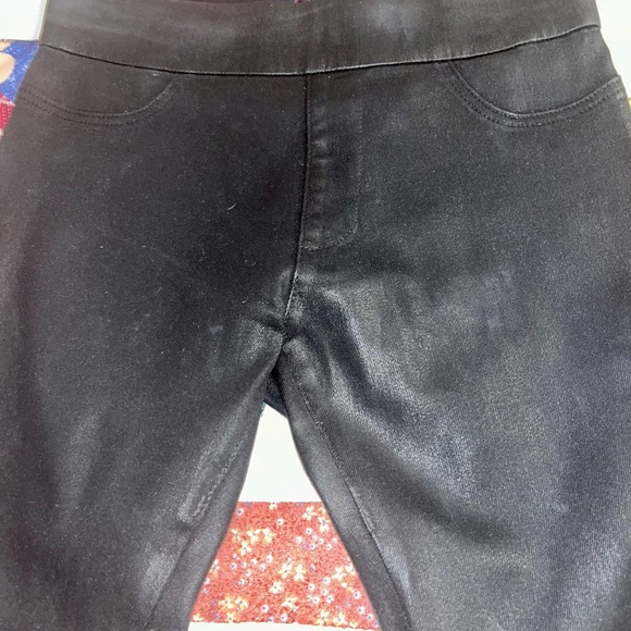 James Jeans "Twiggy" Shiny Dancer Black Oil Slick Skinny Jeans, size 27 - Picture 7 of 11